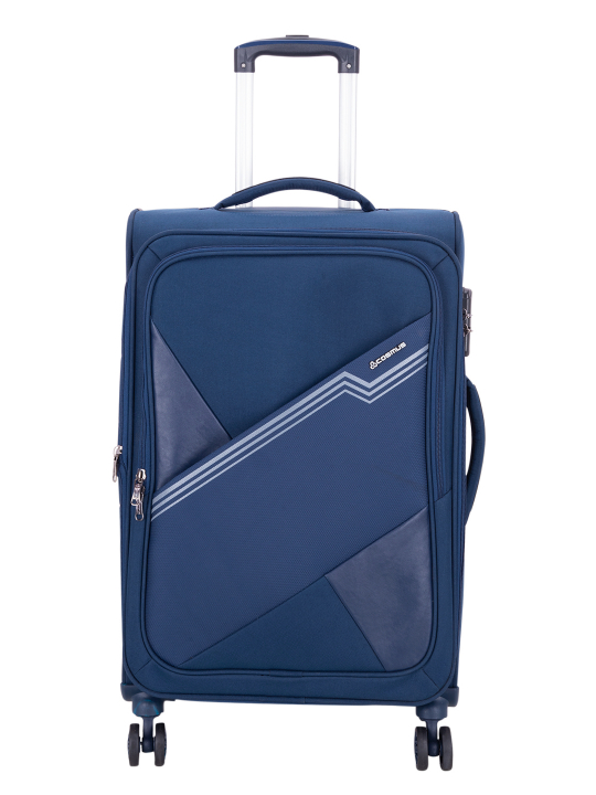 Buy Harley 24 inches Travel Luggage Navy Blue 62 cm Soft-Sided